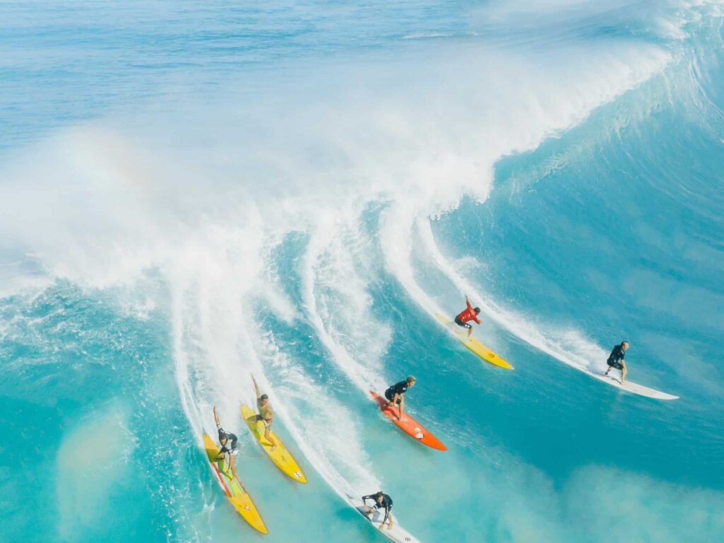 Watching a Surfing Competition